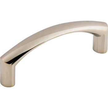 Top Knobs, Nouveau, Griggs, 3" Curved Pull, Polished Nickel - alt view