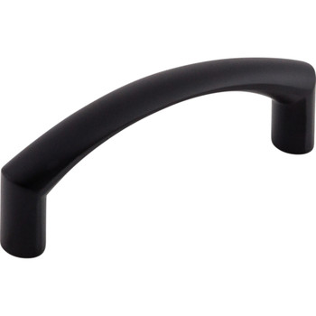 Top Knobs, Nouveau, Griggs, 3" Curved Pull, Flat Black - alt view