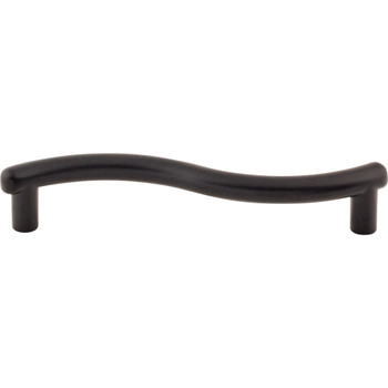 Top Knobs, Nouveau, Spiral, 3 3/4" (96mm) Straight Pull, Flat Black