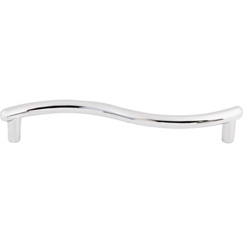 Top Knobs, Nouveau, Spiral, 5 1/16" (128mm) Straight Pull, Polished Chrome