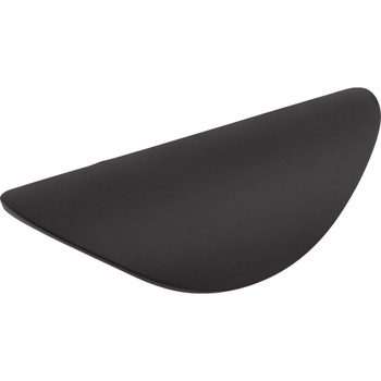 Top Knobs, Nouveau, 1 1/4" Eyebrow Cup Pull, Flat Black - alt view