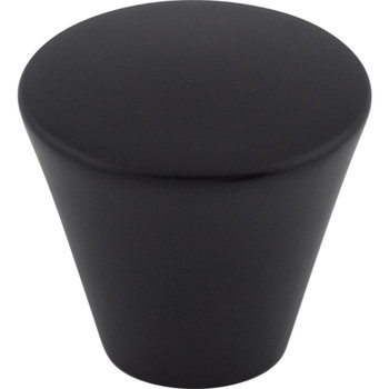 Top Knobs, Nouveau, 1 1/16" Cone Round Knob, Flat Black