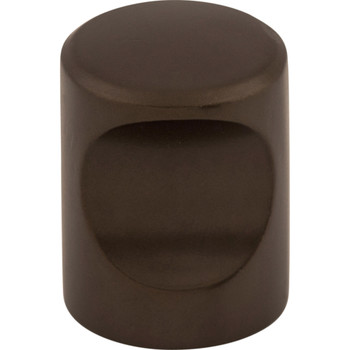 Top Knobs, Nouveau, 3/4" Indent Round Knob, Oil Rubbed Bronze - alt view