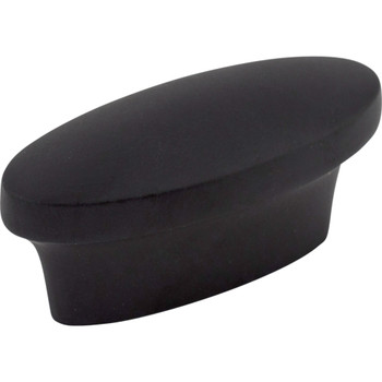 Top Knobs, Nouveau II, 5/8" Oval Knob, Flat Black - alt view