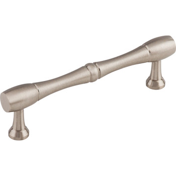 Top Knobs, Nouveau, 3 3/4" (96mm) Bamboo Appliance Pull, Brushed Satin Nickel - alt view