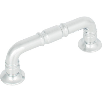 Top Knobs, Grace, Kent, 3" Straight Pull, Polished Chrome - alt view