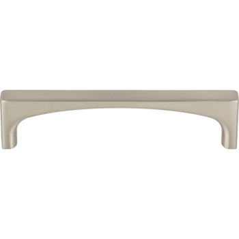 Top Knobs, Grace, Riverside, 3 3/4" (96mm) Square End Pull, Brushed Satin Nickel