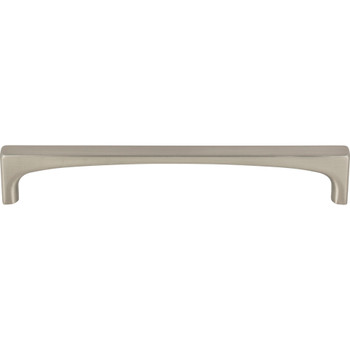 Top Knobs, Grace, Riverside, 6 5/16" (160mm) Square End Pull, Brushed Satin Nickel