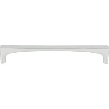 Top Knobs, Grace, Riverside, 6 5/16" (160mm) Square End Pull, Polished Chrome