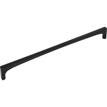 Top Knobs, Grace, Riverside, 8 13/16" (224mm) Square End Pull, Flat Black - alt view