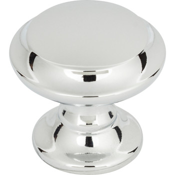 Top Knobs, Grace, Barrow, 1 1/4" Round Knob, Polished Chrome