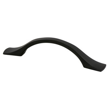 Berenson, Echo, 3 3/4" (96mm) Curved Pull, Matte Black