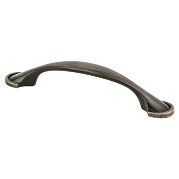 Berenson, Hillcrest, 3 3/4" (96mm) Curved Pull, Verona Bronze