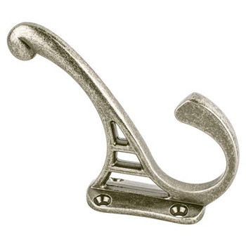 Berenson, Prelude, 3 1/16" High Coat Hook, Weathered Nickel