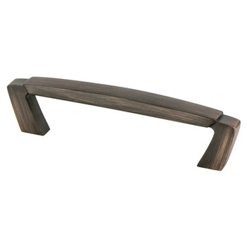 Berenson, Vested Interest, 3 3/4" (96mm) Curved Pull, Verona Bronze