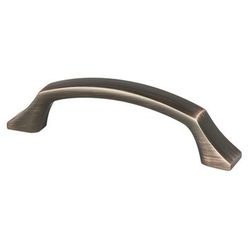 Berenson, Epoch Edge, 3 3/4" (96mm) Curved Pull, Verona Bronze