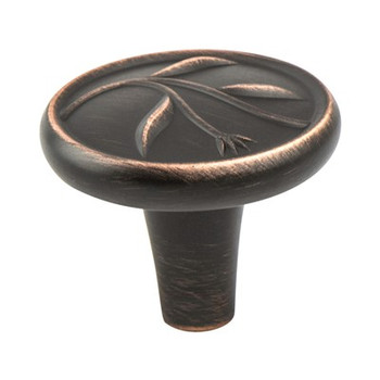 Berenson, Art Nouveau, 1 3/8" Round Knob, Verona Bronze