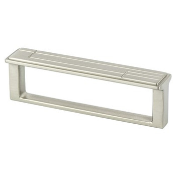 Berenson, Oak Park, 3 3/4" (96mm) Straight Pull, Brushed Nickel