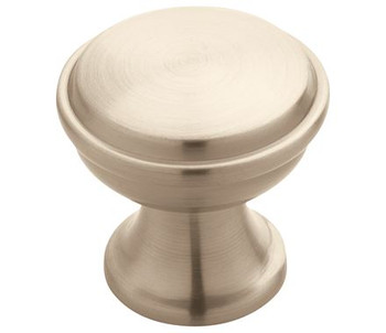 Amerock, Westerly, 1 3/16" (30mm) Round Knob, Satin Nickel