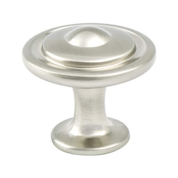 Berenson, Traditional Advantage Three, 1 1/4" Round Knob, Brushed Nickel