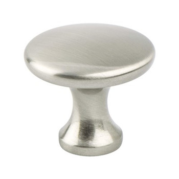 Berenson, Contemporary Advantage Five, 1 1/8" Round Knob, Brushed Nickel