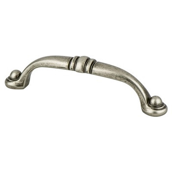 Berenson, Advantage Three, 3 3/4" (96mm) Curved Pull, Weathered Nickel