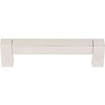 Alno, Block, 4" Square Ended Pull, Polished Nickel