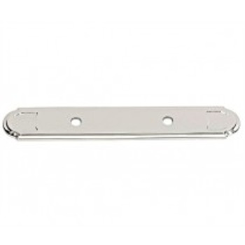 Alno, Classic Traditional, 3" Pull Backplate, Polished Nickel