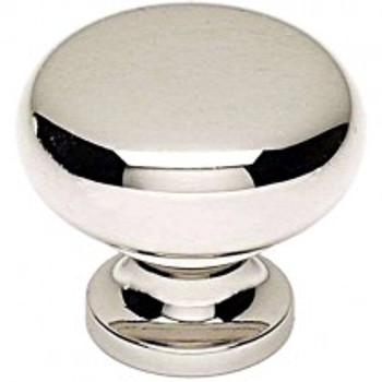 Alno, Knobs, 1 1/4" Round Mushroom Knob, Polished Nickel