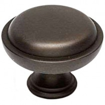 Alno, Knobs, 1 1/2" Round Button Knob, Chocolate Bronze