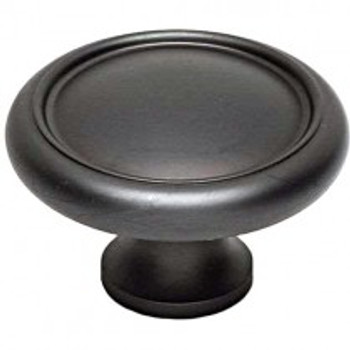 Alno, Knobs, 1 3/4" Round Ringed Knob, Bronze