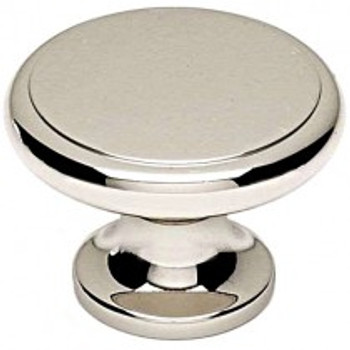 Alno, Knobs, 1 1/4" Ringed Knob, Polished Nickel