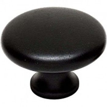 Alno, Knobs, 1 1/2" Tall Mushroom Knob, Matte Black