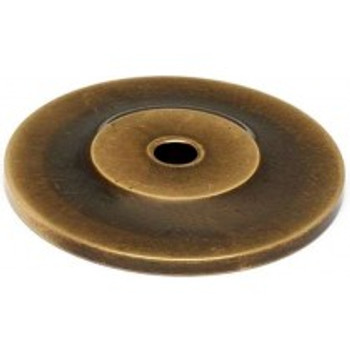 Alno, Knobs, 1 1/4" Round Knob Backplate, Antique English Matte