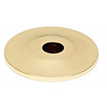 Alno, Knobs, 3/4" Round Knob Backplate, Polished Brass