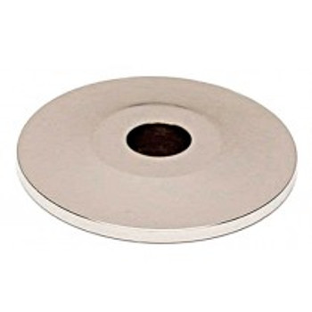 Alno, Knobs, 3/4" Round Knob Backplate, Polished Nickel