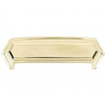 Alno, Nicole, 4" Cup Pull, Polished Brass