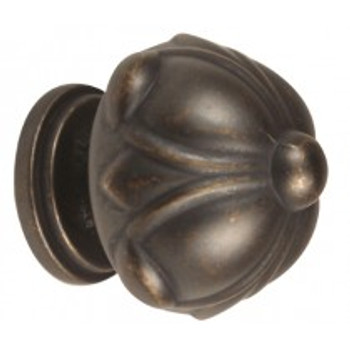 Alno, Ornate, 1 1/4" Domed Round Knob, Barcelona