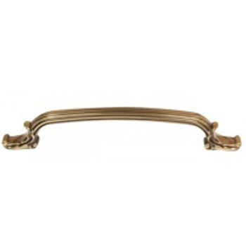 Alno, Ornate, 8" Curved Appliance Pull, Polished Antique