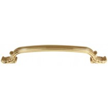 Alno, Ornate, 12" (305mm) Curved Appliance Pull, Polished Brass