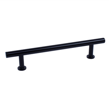 Century, Modern Geo, Solid Brass 5 1/16" (128mm) Bar Pull, Matte Black