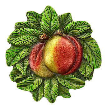 Notting Hill, Kitchen Garden, Georgia Peach, 1 5/8" Round Knob, Hand-Tinted Antique Pewter