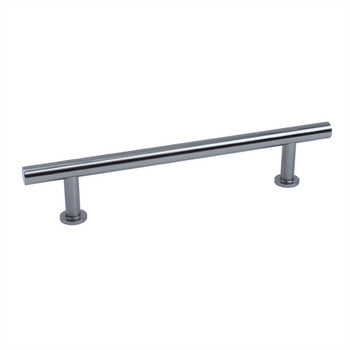 Century, Modern Geo, Solid Brass 5 1/16" (128mm) Bar Pull, Matte Satin Nickel