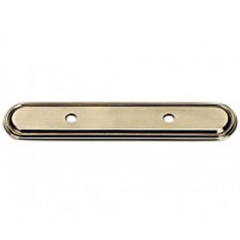 Alno, Venetian, 3" Drill Center Pull Backplate, Polished Antique