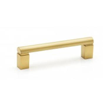 Alno, Vogue, 3 1/2" Straight Pull, Satin Brass