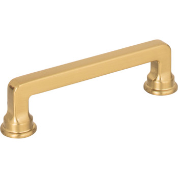 Atlas Homewares, Oskar, 3 3/4" (96mm) Straight Pull, Warm Brass - alt view