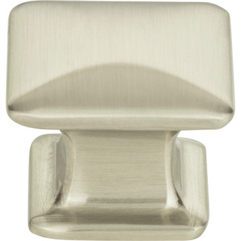 Atlas Homewares, Alcott, 1 1/4" Square Knob, Brushed Nickel