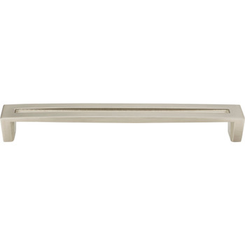 Atlas Homewares, Centinel, 7 9/16" Straight Square End Pull, Brushed Nickel