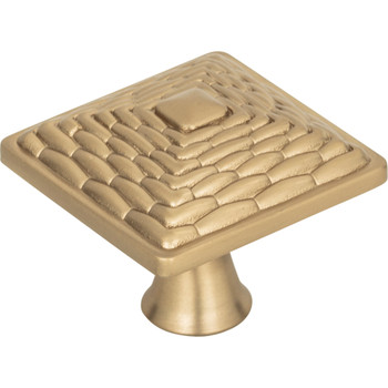 Atlas Homewares, Mandalay, 1 1/4" Square Knob, Champagne - alt view