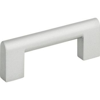 Atlas Homewares, Round Rail, 3" Square End Pull, Matte Chrome - alt view 1